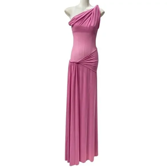 Misha THE 'SISAL' MESH DRESS Orchid Pink L